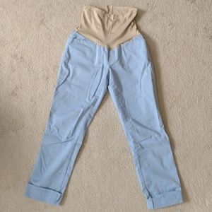GAP Maternity Full Panel Girlfriend Cropped Chinos